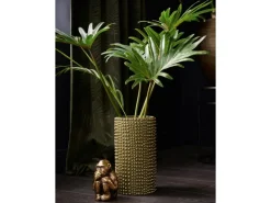 Vase Dark Wonder 25 cm x Ø 14 cm Grün