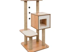 Vesper Kratzbaum High Base 55,5 cm x 56 cm x 121,5 cm Walnuss