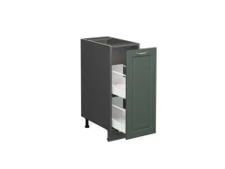 New Vicco Apothekerschrank Fame-Line Grün-Gold Landhaus/Anthrazit 30 cm ohne Arbeitsplatte Dunkelgrün