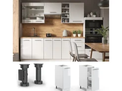 Online Vicco Apothekerschrank Fame-Line Hochglanz/ 30 cm ohne Arbeitsplatte Weiß