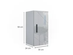 Vicco Badschrank Irma Hochglanz 30 x 59 cm