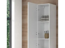 Online Vicco Badschrank Izan Hochglanz 37 x 172 cm Weiß