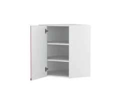 Vicco Eckhängeschrank Fame-Line Küchen-Eckschrank Bordeaux Hochglanz/Weiß 57 cm