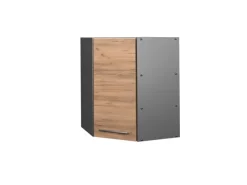 Vicco Eckhängeschrank Fame-Line Küchen-Eckschrank Goldkraft /Anthrazit 57 cm