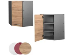 Vicco Eckhängeschrank Fame-Line Küchen-Eckschrank Goldkraft /Anthrazit 57 cm