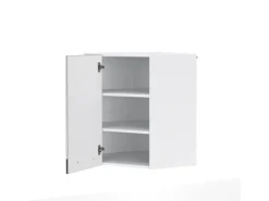 Vicco Eckhängeschrank Fame-Line Küchen-Eckschrank Hochglanz/Weiß 57 cm