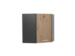 Vicco Eckhängeschrank R-Line Küchen-Eckschrank Artisan-Eiche/Anthrazit 57 cm