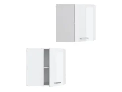 Vicco Eckhängeschrank R-Line Küchen-Eckschrank Hochglanz/ 57 cm