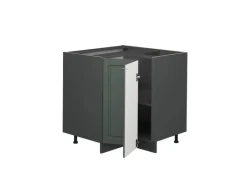 Vicco Eckunterschrank Fame-Line Grün-Gold Landhaus/Anthrazit 81 cm AP Anthrazit