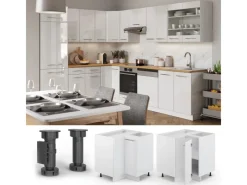 Vicco Eckunterschrank Fame-Line Hochglanz/ 81 cm ohne Arbeitsplatte