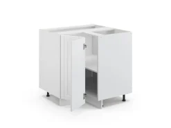 Clearance Vicco Eckunterschrank Fame-Line Landhaus/ 81 cm ohne Arbeitsplatte Weiß