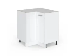 Sale Vicco Eckunterschrank R-Line Hochglanz/ 76 cm ohne Arbeitsplatte Weiß