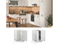 Vicco Eckunterschrank R-Line Landhaus/ 76 cm ohne Arbeitsplatte