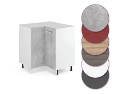 Online Vicco Eckunterschrank R-Line Küchen Eckschrank /Weiß 76 cm ohne Arbeitsplatte Beton