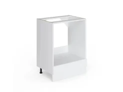 Best Vicco Herdumbauschrank R-Line Hochglanz/ 60 cm ohne Arbeitsplatte Weiß