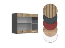 Online Vicco Küchenglasschrank R-Line Glashängeschrank Artisan-Eiche/Anthrazit 80 cm Artisan Eiche