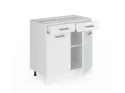 Vicco Küchenunterschrank R-Line Hochglanz/ 80 cm ohne Arbeitsplatte