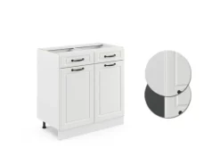 Hot Vicco Küchenunterschrank R-Line Landhaus/ 80 cm ohne Arbeitsplatte Weiß