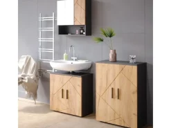 Vicco Midischrank Irma Anthrazit/Goldkraft 60 x 81 cm