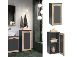 Vicco Midischrank Niko Anthrazit/Viking Oak 40 x 82 cm