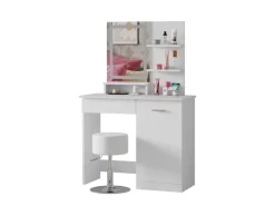 Sale Vicco Schminktisch Julia Weiß 90 cm mit LED-Spiegel QI-Ladegerät und Hocker