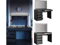 Vicco Schminktisch Sherry 120 cm mit LED-Spiegel