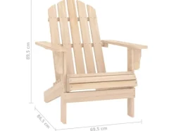 Online vidaXL Adirondack-Gartenstuhl mit Tisch Massivholz Tanne 315922 Hellbraun