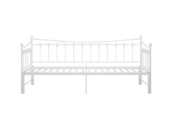 Sale vidaXL Ausziehsofa Bettgestell Weiß Metall 90x200 cm Modell 2650967