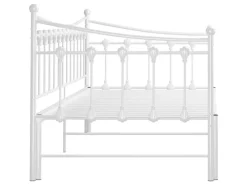 Sale vidaXL Ausziehsofa Bettgestell Weiß Metall 90x200 cm Modell 2650967