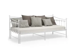 Sale vidaXL Ausziehsofa Bettgestell Weiß Metall 90x200 cm Modell 2650967