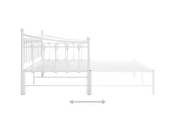 Sale vidaXL Ausziehsofa Bettgestell Weiß Metall 90x200 cm Modell 2650967