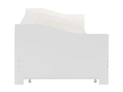 vidaXL Ausziehsofa Bettgestell Weiß Kiefernholz 90x200 cm617156