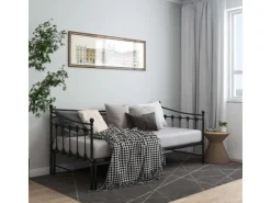 Online vidaXL Ausziehsofa Bettgestell Schwarz Metall 90x200 cm Modell 1650966