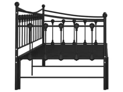 Online vidaXL Ausziehsofa Bettgestell Schwarz Metall 90x200 cm Modell 1650966