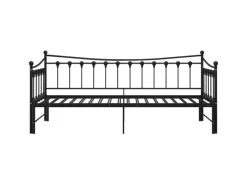 Online vidaXL Ausziehsofa Bettgestell Schwarz Metall 90x200 cm Modell 1650966
