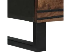 vidaXL Badezimmermöbel Set mit Regal 3-Tlg Braun Massives Mango-Holz 3310053 Walnuss Natur Braun