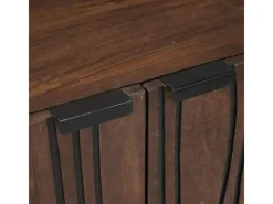 vidaXL Badezimmermöbel Set mit Regal 3-Tlg Braun Massives Mango-Holz 3310053 Walnuss Natur Braun