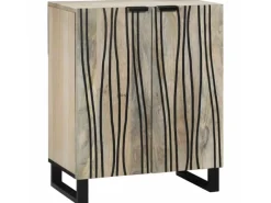 Hot vidaXL Badezimmermöbel Set mit Regal 3-Tlg Massives Mango-Holz 3310047 Weiß