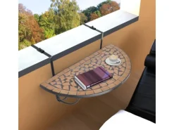 vidaXL Balkonhängetisch Mosaik Terracotta 41123