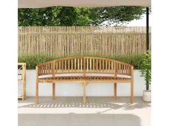 vidaXL Bananenbank 180 cm Massivholz Teak 310494