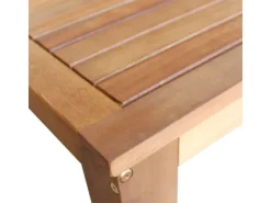 vidaXL Bartisch und Stuhl-Set 7-tlg. Akazienholz Massiv