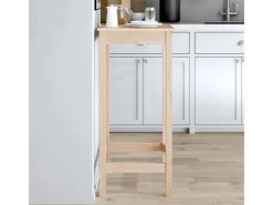 vidaXL Bartisch 50x50x110 cm Massivholz Kiefer