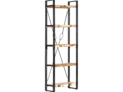 vidaXL Bücherregal 5 Fächer 60x30x180 cm Altholz Massiv