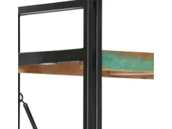 vidaXL Bücherregal 5 Fächer 60x30x180 cm Altholz Massiv