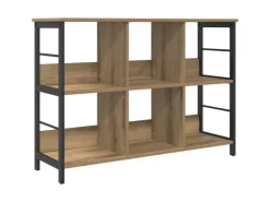 Clearance vidaXL Bücherregal Artisan-Eiche 102 x 32 x 72,5 cm Holzwerkstoff 884017 Artisan Eiche