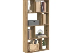 vidaXL Bücherregal Artisan-Eiche 60x20x120 cm Holzwerkstoff 858155
