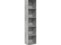 vidaXL Bücherregal Betongrau 40x30x189 cm Holzwerkstoff 857888