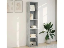 vidaXL Bücherregal Betongrau 40x30x189 cm Holzwerkstoff 857888