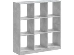 Discount vidaXL Bücherregal Betongrau 102x32x108 cm Holzwerkstoff