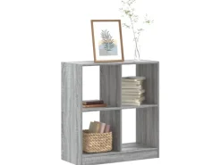 vidaXL Bücherregal Grau Sonoma 68,5x32x75 cm Holzwerkstoff